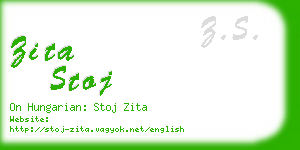 zita stoj business card